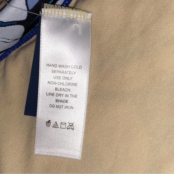 NWT Swimsuits for All Blue and Green Tropical High Waist Bikini Bottom Size 24 - Picture 8 of 9